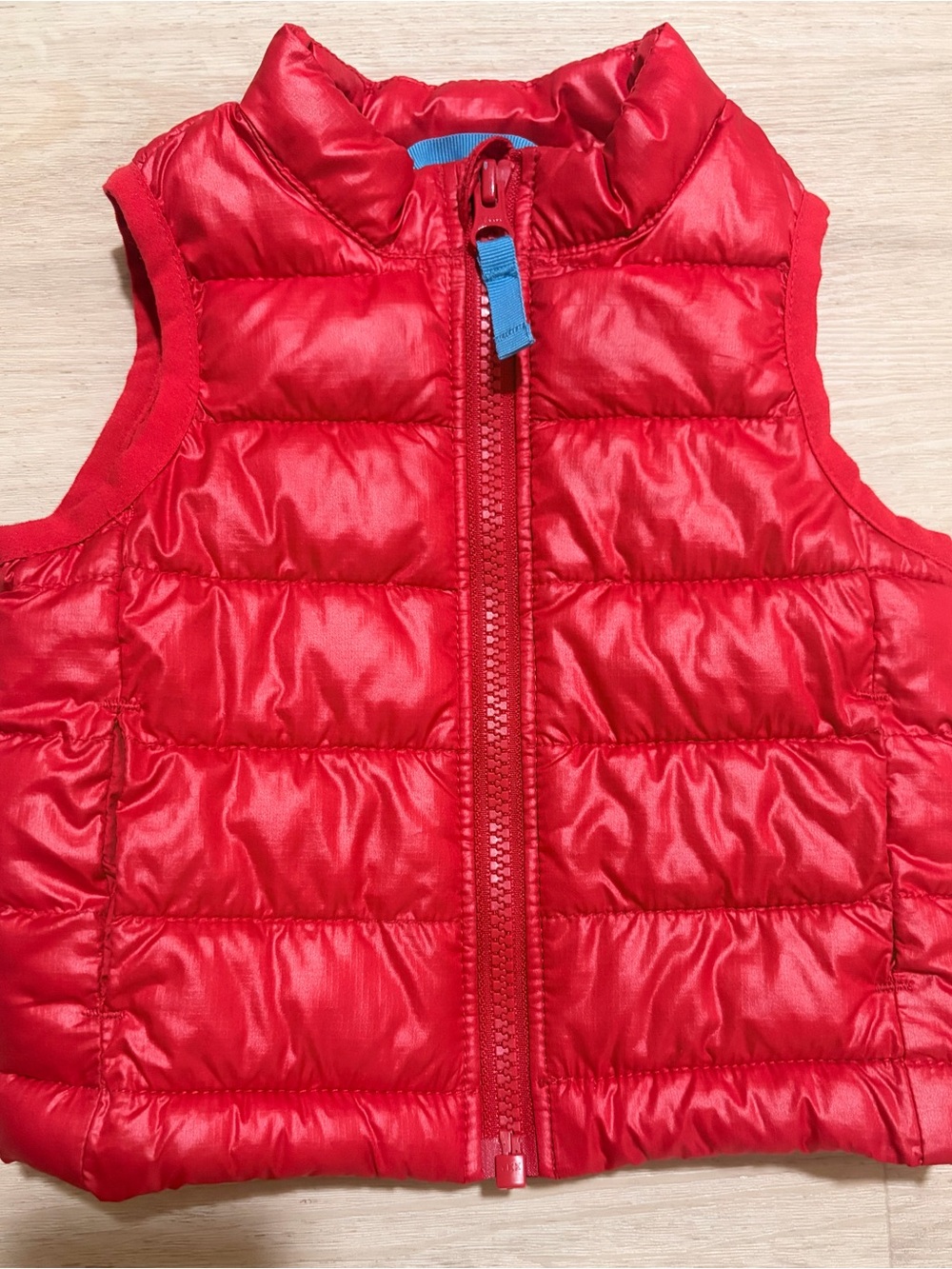 Primary Red Quilted Puffer Vest